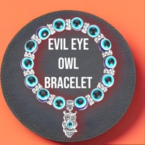 Evil Eye Owl Bracelet